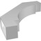 Ekena Millwork 5 1/2-in. W x 28-in. D x 32-in. H Merced Architectural Grade PVC Knee Brace BRCP055X28X32MRC - alternate 5